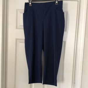 Chico's Zenergy Blue Capris - Size 1 (Medium)